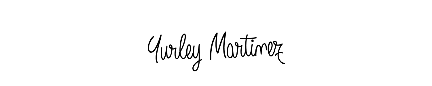 Use a signature maker to create a handwritten signature online. With this signature software, you can design (Angelique-Rose-font-FFP) your own signature for name Yurley Martinez. Yurley Martinez signature style 5 images and pictures png