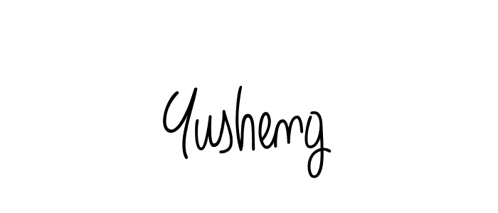 Also we have Yusheng name is the best signature style. Create professional handwritten signature collection using Angelique-Rose-font-FFP autograph style. Yusheng signature style 5 images and pictures png