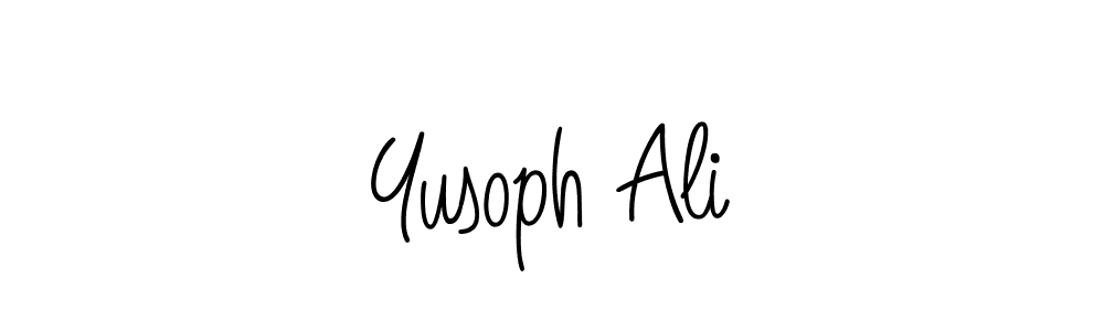 Create a beautiful signature design for name Yusoph Ali. With this signature (Angelique-Rose-font-FFP) fonts, you can make a handwritten signature for free. Yusoph Ali signature style 5 images and pictures png