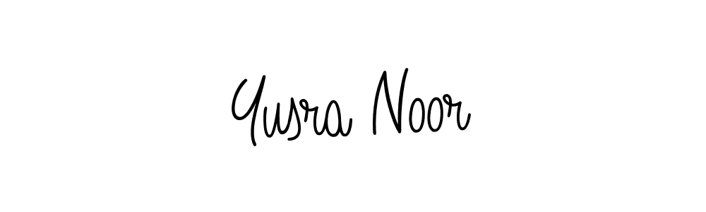 Yusra Noor stylish signature style. Best Handwritten Sign (Angelique-Rose-font-FFP) for my name. Handwritten Signature Collection Ideas for my name Yusra Noor. Yusra Noor signature style 5 images and pictures png