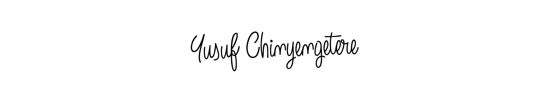 The best way (Angelique-Rose-font-FFP) to make a short signature is to pick only two or three words in your name. The name Yusuf Chinyengetere include a total of six letters. For converting this name. Yusuf Chinyengetere signature style 5 images and pictures png