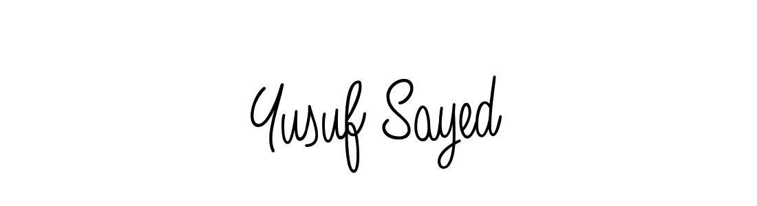 Once you've used our free online signature maker to create your best signature Angelique-Rose-font-FFP style, it's time to enjoy all of the benefits that Yusuf Sayed name signing documents. Yusuf Sayed signature style 5 images and pictures png