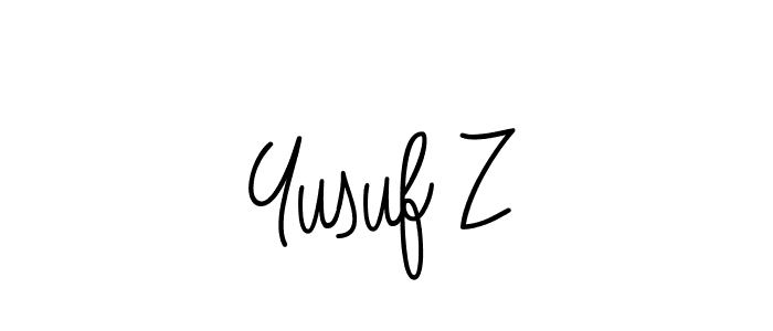Best and Professional Signature Style for Yusuf Z. Angelique-Rose-font-FFP Best Signature Style Collection. Yusuf Z signature style 5 images and pictures png