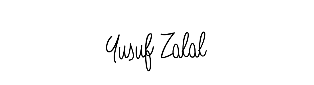 Design your own signature with our free online signature maker. With this signature software, you can create a handwritten (Angelique-Rose-font-FFP) signature for name Yusuf Zalal. Yusuf Zalal signature style 5 images and pictures png