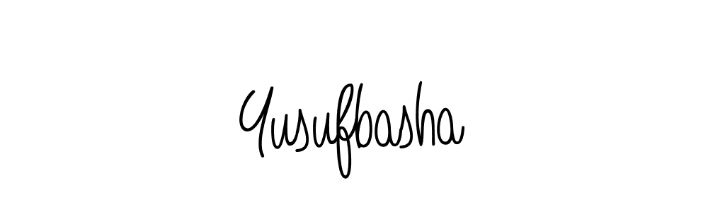 Use a signature maker to create a handwritten signature online. With this signature software, you can design (Angelique-Rose-font-FFP) your own signature for name Yusufbasha. Yusufbasha signature style 5 images and pictures png