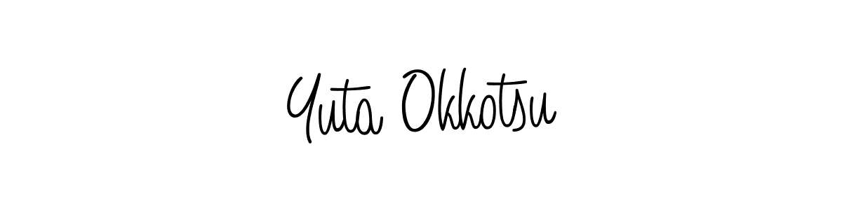 How to make Yuta Okkotsu signature? Angelique-Rose-font-FFP is a professional autograph style. Create handwritten signature for Yuta Okkotsu name. Yuta Okkotsu signature style 5 images and pictures png
