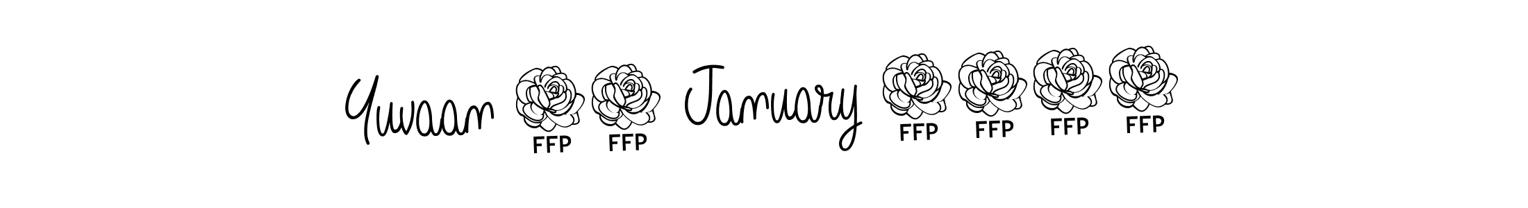 Use a signature maker to create a handwritten signature online. With this signature software, you can design (Angelique-Rose-font-FFP) your own signature for name Yuvaan 11 January 2024. Yuvaan 11 January 2024 signature style 5 images and pictures png