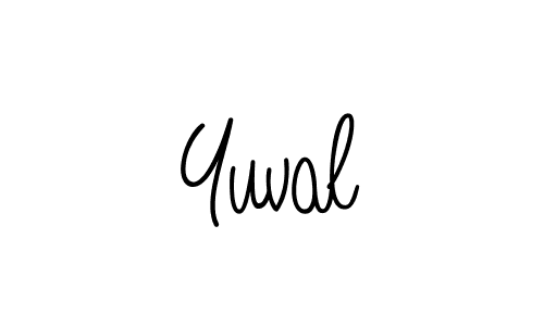 Create a beautiful signature design for name Yuval. With this signature (Angelique-Rose-font-FFP) fonts, you can make a handwritten signature for free. Yuval signature style 5 images and pictures png