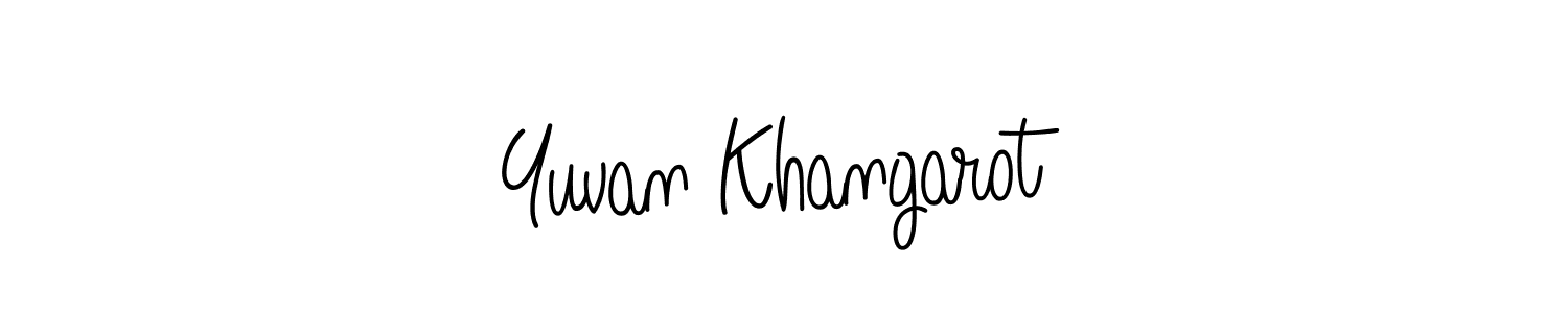 You can use this online signature creator to create a handwritten signature for the name Yuvan Khangarot. This is the best online autograph maker. Yuvan Khangarot signature style 5 images and pictures png