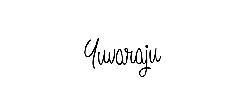 You should practise on your own different ways (Angelique-Rose-font-FFP) to write your name (Yuvaraju) in signature. don't let someone else do it for you. Yuvaraju signature style 5 images and pictures png