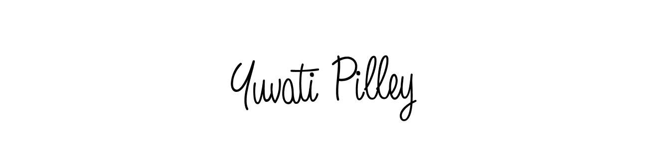 Also we have Yuvati Pilley name is the best signature style. Create professional handwritten signature collection using Angelique-Rose-font-FFP autograph style. Yuvati Pilley signature style 5 images and pictures png