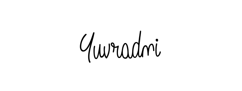 Design your own signature with our free online signature maker. With this signature software, you can create a handwritten (Angelique-Rose-font-FFP) signature for name Yuvradni. Yuvradni signature style 5 images and pictures png