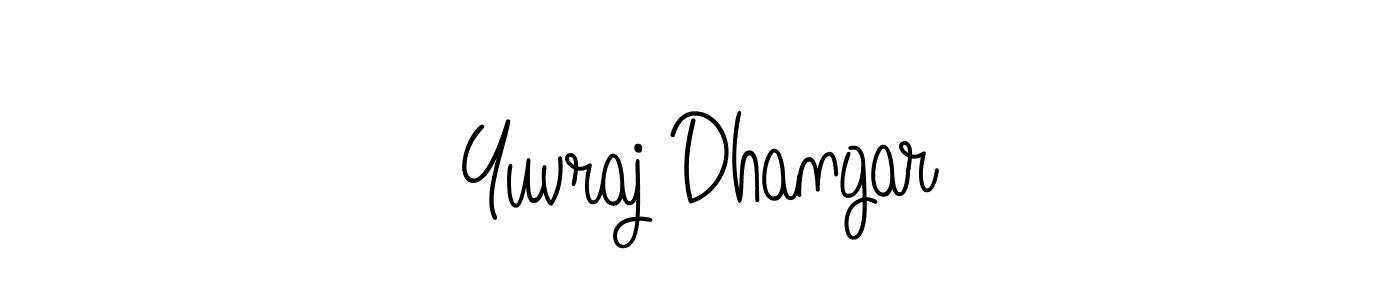 Angelique-Rose-font-FFP is a professional signature style that is perfect for those who want to add a touch of class to their signature. It is also a great choice for those who want to make their signature more unique. Get Yuvraj Dhangar name to fancy signature for free. Yuvraj Dhangar signature style 5 images and pictures png