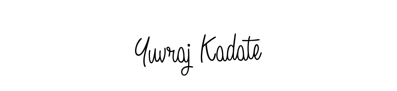 Design your own signature with our free online signature maker. With this signature software, you can create a handwritten (Angelique-Rose-font-FFP) signature for name Yuvraj Kadate. Yuvraj Kadate signature style 5 images and pictures png