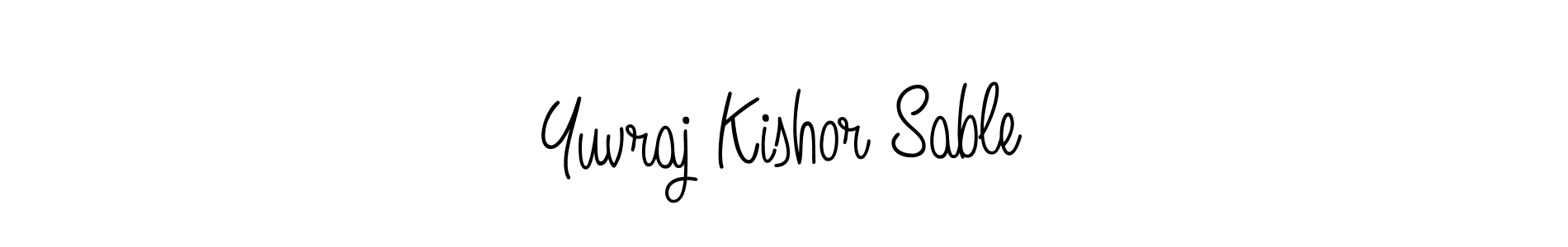 Make a beautiful signature design for name Yuvraj Kishor Sable. With this signature (Angelique-Rose-font-FFP) style, you can create a handwritten signature for free. Yuvraj Kishor Sable signature style 5 images and pictures png