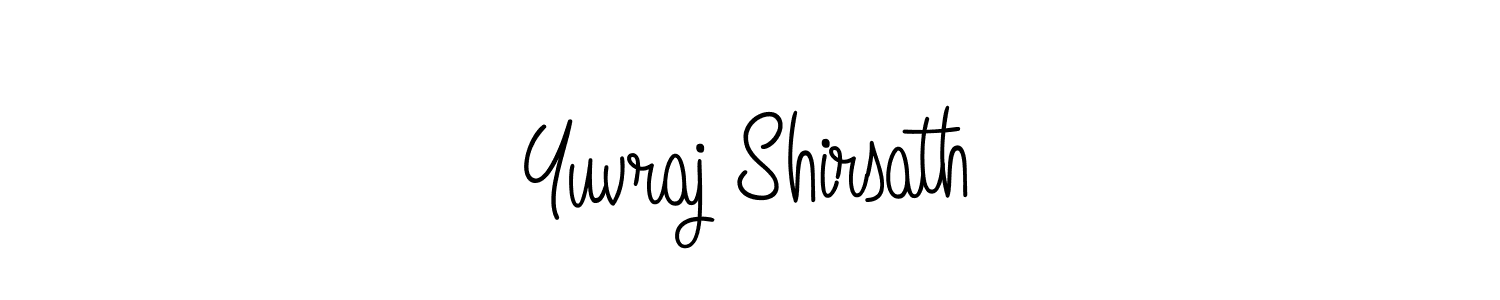 Make a beautiful signature design for name Yuvraj Shirsath. With this signature (Angelique-Rose-font-FFP) style, you can create a handwritten signature for free. Yuvraj Shirsath signature style 5 images and pictures png