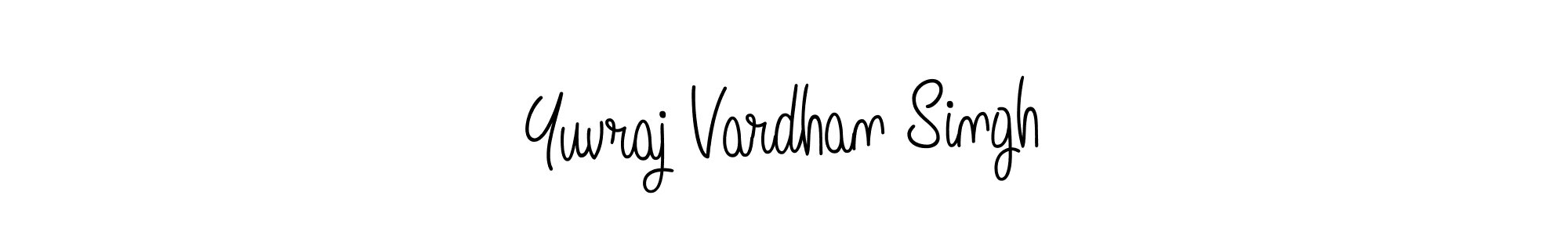 How to make Yuvraj Vardhan Singh name signature. Use Angelique-Rose-font-FFP style for creating short signs online. This is the latest handwritten sign. Yuvraj Vardhan Singh signature style 5 images and pictures png