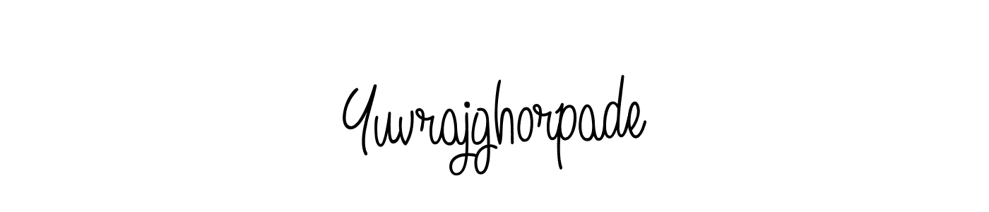Create a beautiful signature design for name Yuvrajghorpade. With this signature (Angelique-Rose-font-FFP) fonts, you can make a handwritten signature for free. Yuvrajghorpade signature style 5 images and pictures png