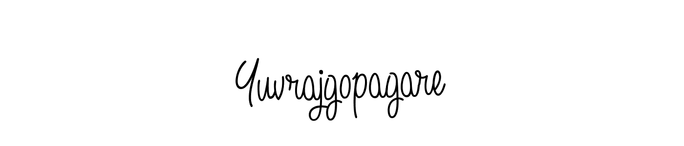 Use a signature maker to create a handwritten signature online. With this signature software, you can design (Angelique-Rose-font-FFP) your own signature for name Yuvrajgopagare. Yuvrajgopagare signature style 5 images and pictures png