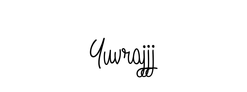 Make a beautiful signature design for name Yuvrajjj. With this signature (Angelique-Rose-font-FFP) style, you can create a handwritten signature for free. Yuvrajjj signature style 5 images and pictures png