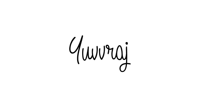 How to Draw Yuvvraj signature style? Angelique-Rose-font-FFP is a latest design signature styles for name Yuvvraj. Yuvvraj signature style 5 images and pictures png