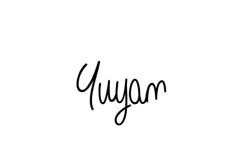 Design your own signature with our free online signature maker. With this signature software, you can create a handwritten (Angelique-Rose-font-FFP) signature for name Yuyan. Yuyan signature style 5 images and pictures png
