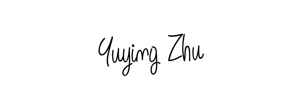 Create a beautiful signature design for name Yuying Zhu. With this signature (Angelique-Rose-font-FFP) fonts, you can make a handwritten signature for free. Yuying Zhu signature style 5 images and pictures png
