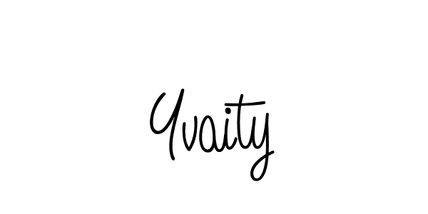 Design your own signature with our free online signature maker. With this signature software, you can create a handwritten (Angelique-Rose-font-FFP) signature for name Yvaity. Yvaity signature style 5 images and pictures png