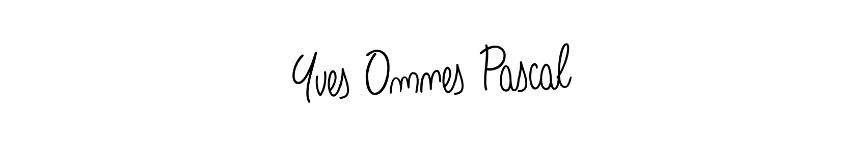 Yves Omnes Pascal stylish signature style. Best Handwritten Sign (Angelique-Rose-font-FFP) for my name. Handwritten Signature Collection Ideas for my name Yves Omnes Pascal. Yves Omnes Pascal signature style 5 images and pictures png