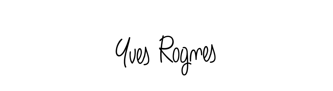 How to make Yves Rognes name signature. Use Angelique-Rose-font-FFP style for creating short signs online. This is the latest handwritten sign. Yves Rognes signature style 5 images and pictures png