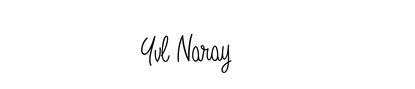 Best and Professional Signature Style for Yvl Naray     . Angelique-Rose-font-FFP Best Signature Style Collection. Yvl Naray      signature style 5 images and pictures png