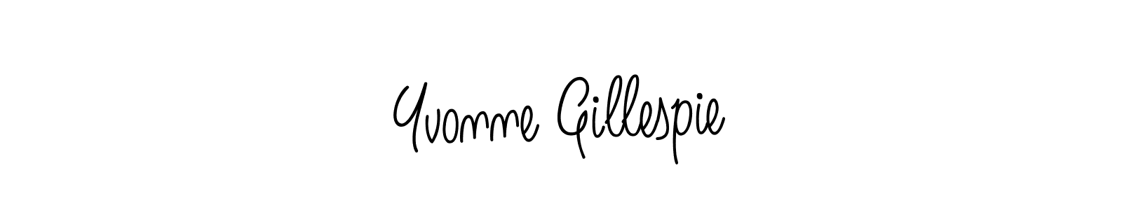 You should practise on your own different ways (Angelique-Rose-font-FFP) to write your name (Yvonne Gillespie) in signature. don't let someone else do it for you. Yvonne Gillespie signature style 5 images and pictures png