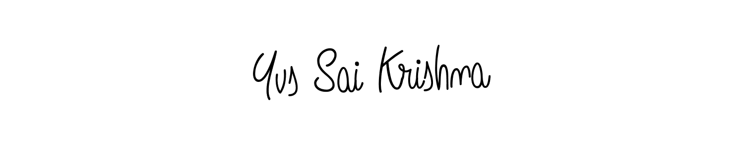 Once you've used our free online signature maker to create your best signature Angelique-Rose-font-FFP style, it's time to enjoy all of the benefits that Yvs Sai Krishna name signing documents. Yvs Sai Krishna signature style 5 images and pictures png
