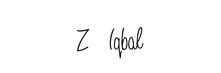 You can use this online signature creator to create a handwritten signature for the name Z   Iqbal. This is the best online autograph maker. Z   Iqbal signature style 5 images and pictures png