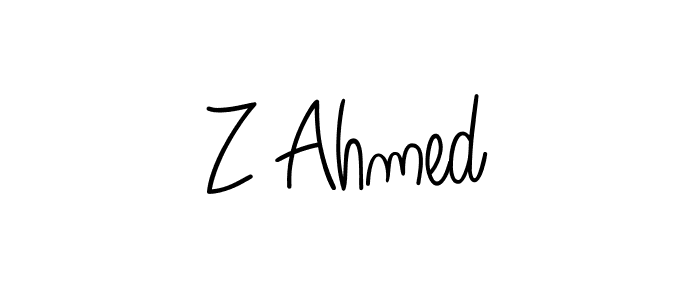 Make a short Z Ahmed signature style. Manage your documents anywhere anytime using Angelique-Rose-font-FFP. Create and add eSignatures, submit forms, share and send files easily. Z Ahmed signature style 5 images and pictures png