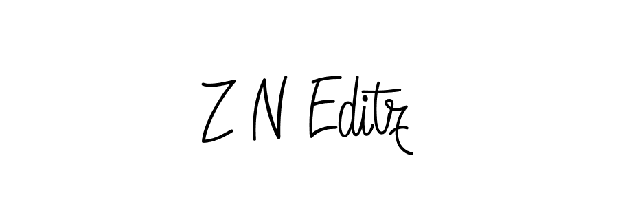 Also we have Z N Editz name is the best signature style. Create professional handwritten signature collection using Angelique-Rose-font-FFP autograph style. Z N Editz signature style 5 images and pictures png