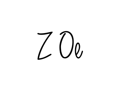 Create a beautiful signature design for name Z Oe. With this signature (Angelique-Rose-font-FFP) fonts, you can make a handwritten signature for free. Z Oe signature style 5 images and pictures png