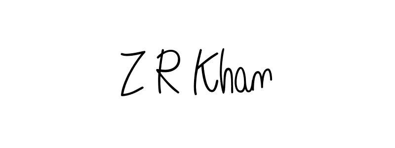 This is the best signature style for the Z R Khan name. Also you like these signature font (Angelique-Rose-font-FFP). Mix name signature. Z R Khan signature style 5 images and pictures png