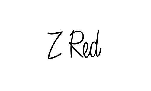 How to Draw Z Red signature style? Angelique-Rose-font-FFP is a latest design signature styles for name Z Red. Z Red signature style 5 images and pictures png