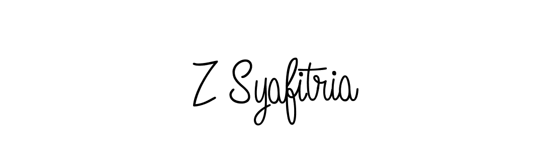 How to make Z Syafitria signature? Angelique-Rose-font-FFP is a professional autograph style. Create handwritten signature for Z Syafitria name. Z Syafitria signature style 5 images and pictures png