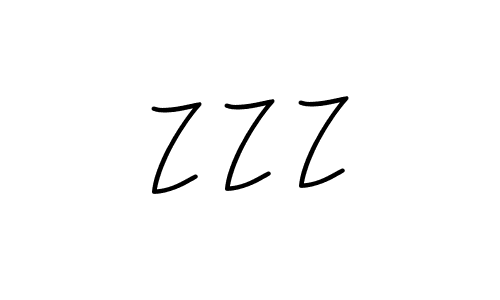 Z Z Z stylish signature style. Best Handwritten Sign (Angelique-Rose-font-FFP) for my name. Handwritten Signature Collection Ideas for my name Z Z Z. Z Z Z signature style 5 images and pictures png