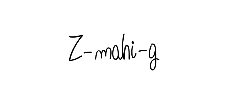 You should practise on your own different ways (Angelique-Rose-font-FFP) to write your name (Z-mahi-g) in signature. don't let someone else do it for you. Z-mahi-g signature style 5 images and pictures png