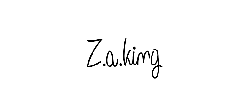 Also we have Z.a.king name is the best signature style. Create professional handwritten signature collection using Angelique-Rose-font-FFP autograph style. Z.a.king signature style 5 images and pictures png