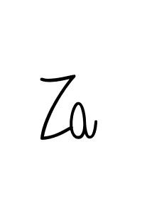 Use a signature maker to create a handwritten signature online. With this signature software, you can design (Angelique-Rose-font-FFP) your own signature for name Za. Za signature style 5 images and pictures png