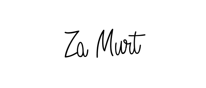 How to make Za Murt signature? Angelique-Rose-font-FFP is a professional autograph style. Create handwritten signature for Za Murt name. Za Murt signature style 5 images and pictures png