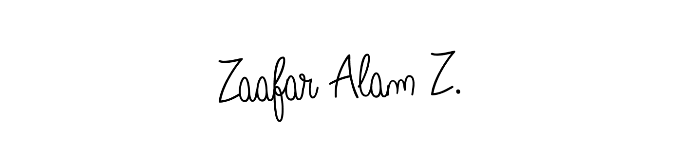 Make a beautiful signature design for name Zaafar Alam Z.. Use this online signature maker to create a handwritten signature for free. Zaafar Alam Z. signature style 5 images and pictures png