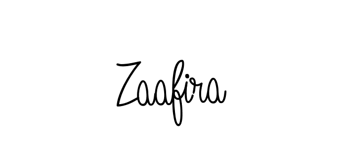 Use a signature maker to create a handwritten signature online. With this signature software, you can design (Angelique-Rose-font-FFP) your own signature for name Zaafira. Zaafira signature style 5 images and pictures png