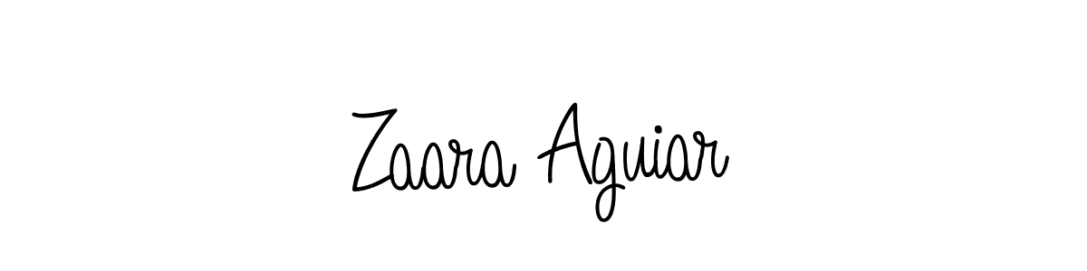 You can use this online signature creator to create a handwritten signature for the name Zaara Aguiar. This is the best online autograph maker. Zaara Aguiar signature style 5 images and pictures png