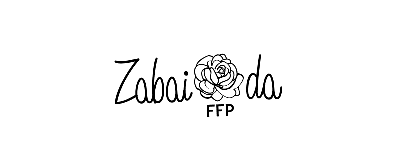 Also we have Zabai2da name is the best signature style. Create professional handwritten signature collection using Angelique-Rose-font-FFP autograph style. Zabai2da signature style 5 images and pictures png