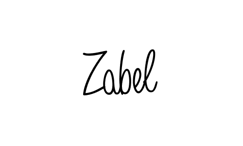 You should practise on your own different ways (Angelique-Rose-font-FFP) to write your name (Zabel) in signature. don't let someone else do it for you. Zabel signature style 5 images and pictures png